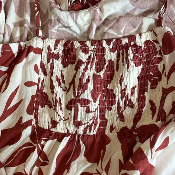 NWT Cupshe Gillian Floral Tie Front Smocked Dress - Picture 11 of 11